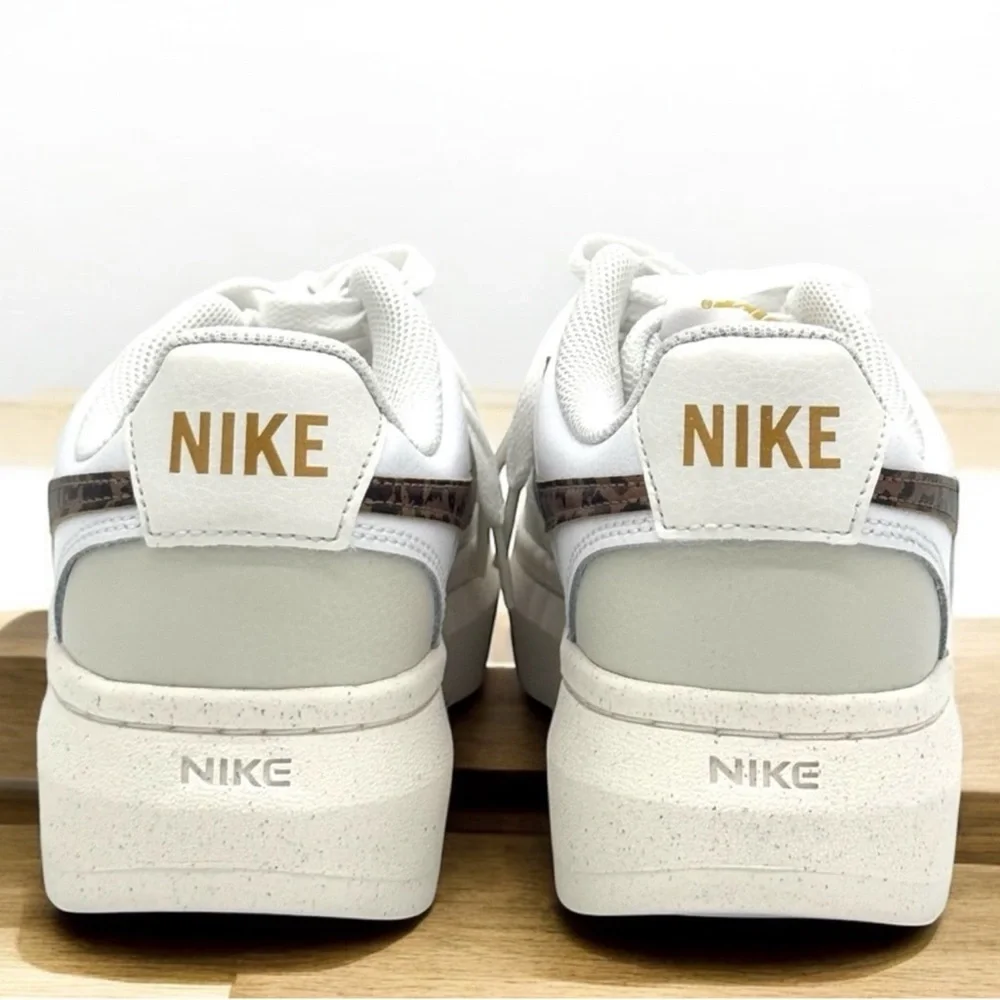 Women's Nike Court Vision Alta - White/Brown - Size 9.5 - Picture 3 of 8